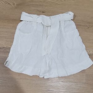 Zara White High Waist Shorts for Effortless Style